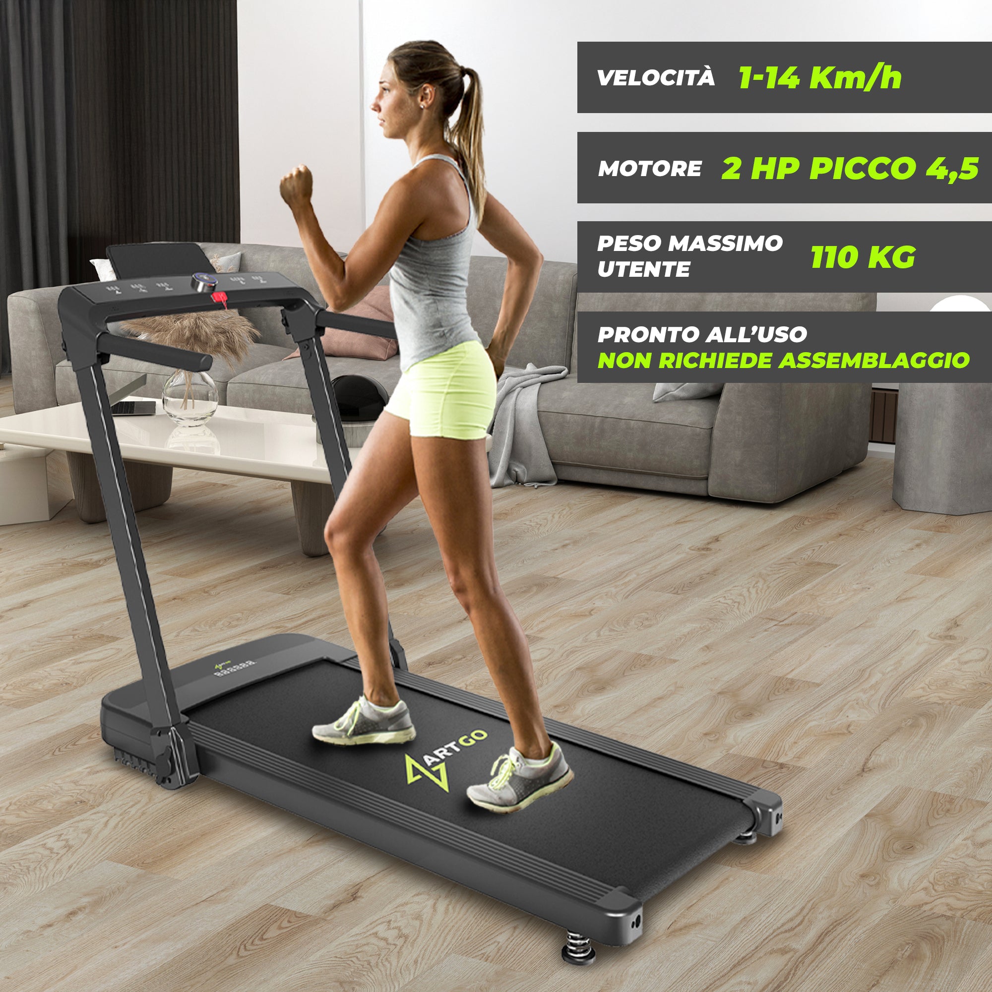 Tapis Roulant Raffaello | Dettagli tecnici