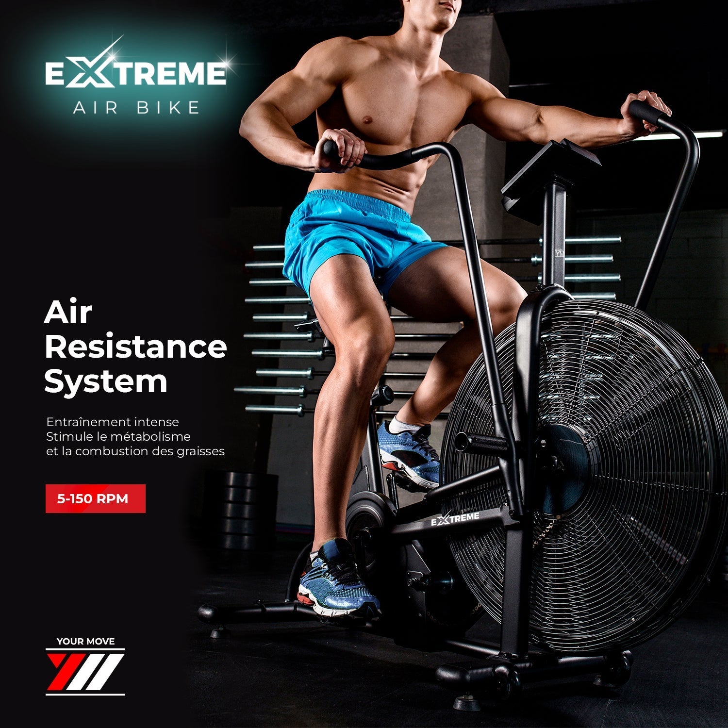 Air Bike AB Extreme : entraînement intense qui stimule le métabolisme