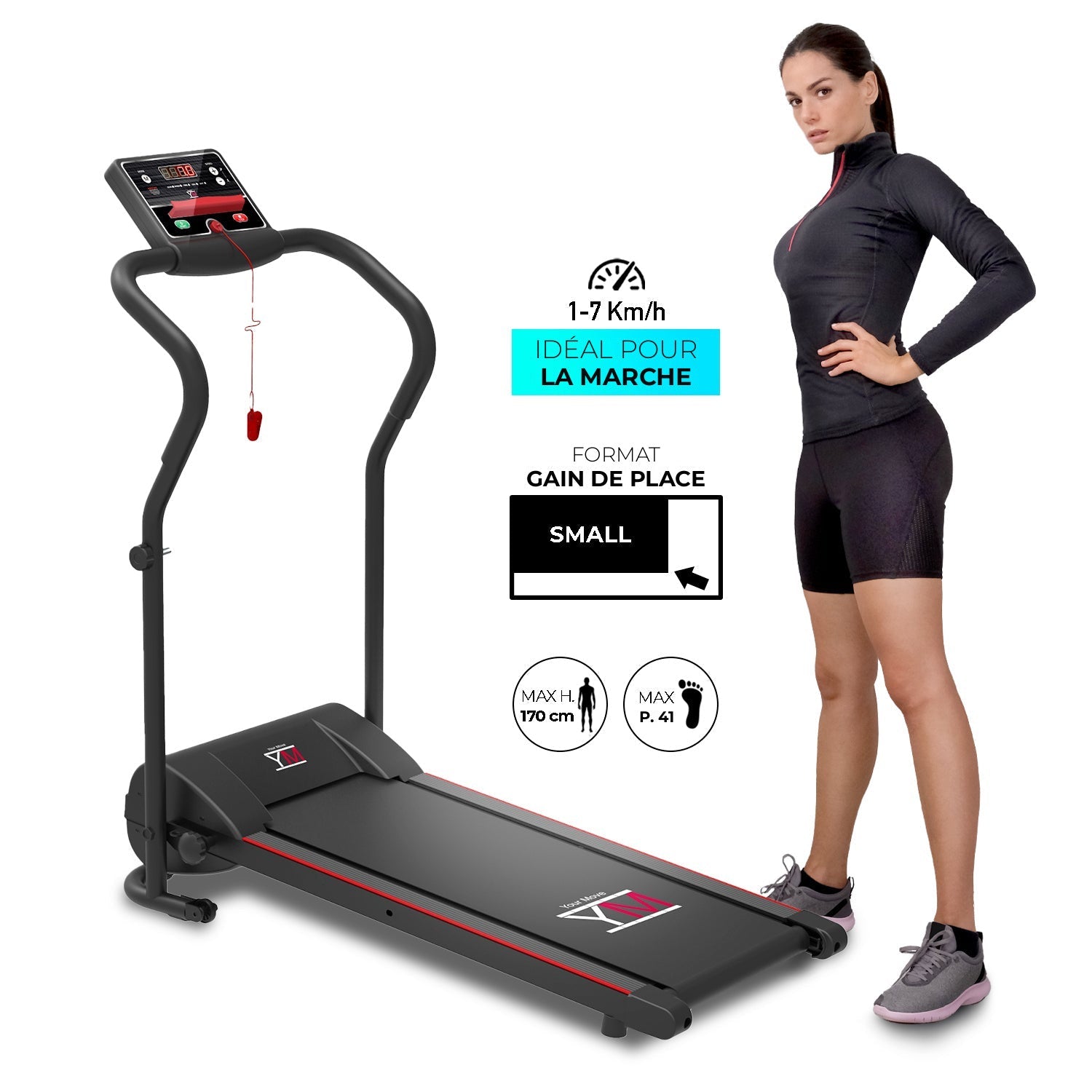 Tapis de course TAP 70 : idéal pour la marche, format gain de place