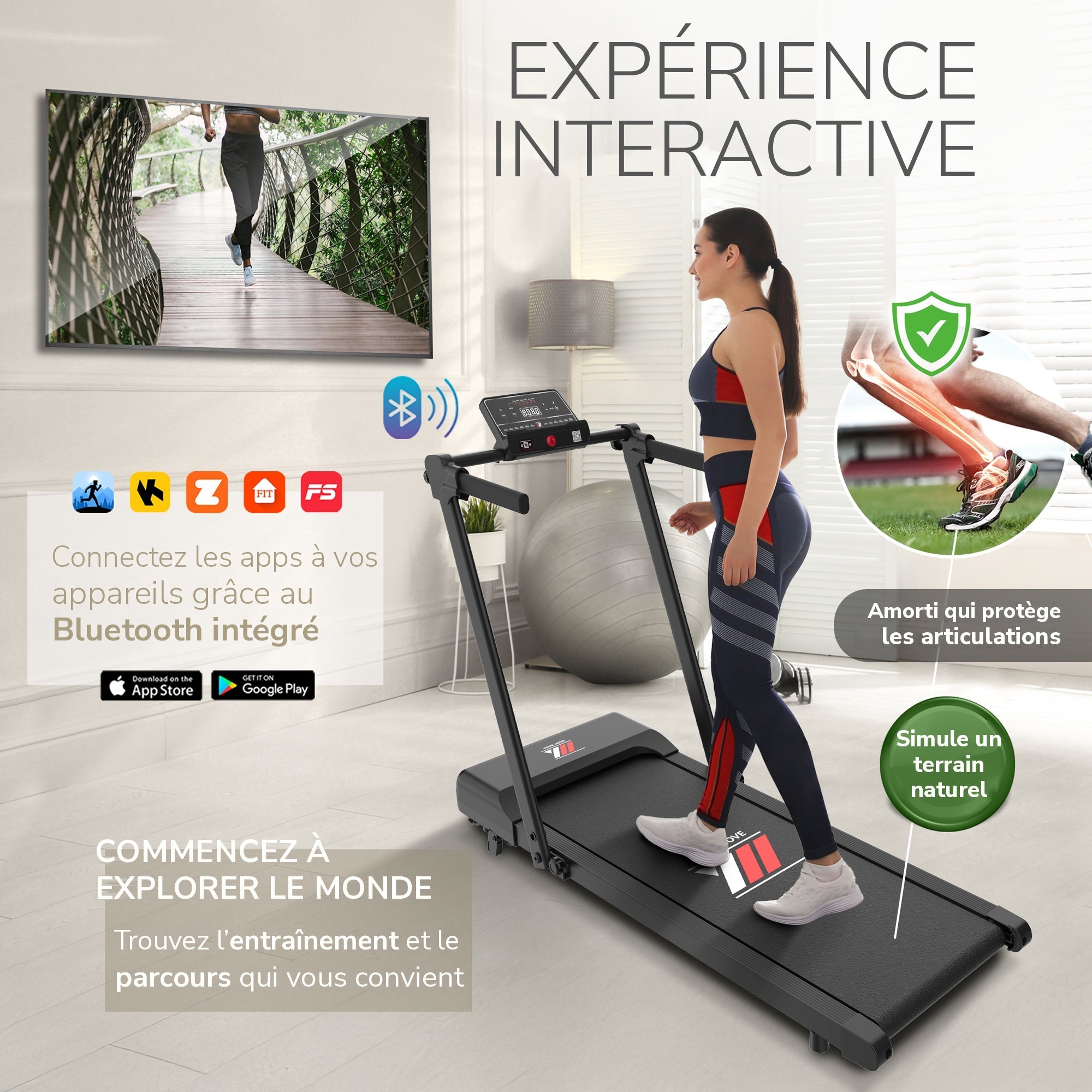 NEXT 1000 noir, expérience interactive avec apps via Bluetooth