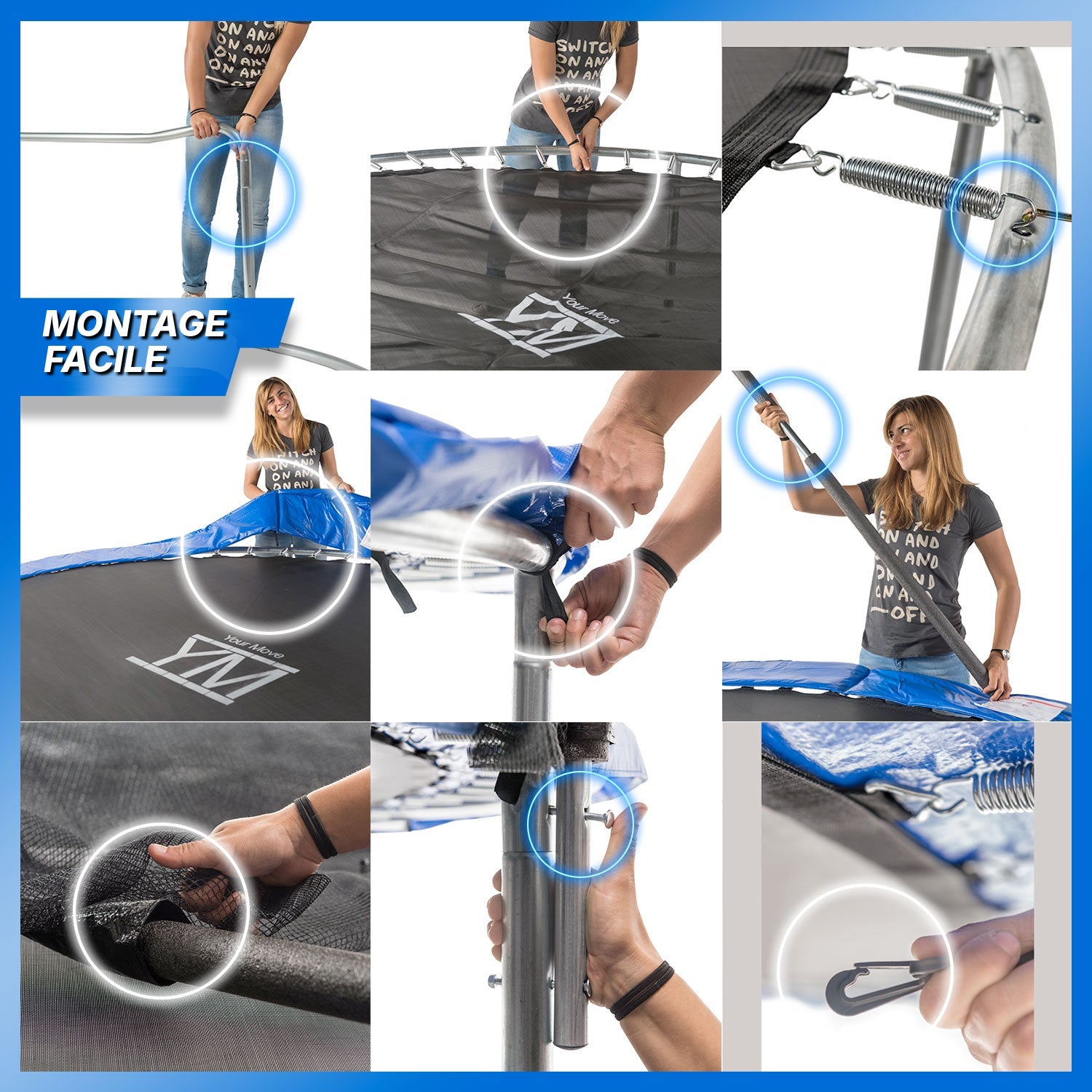 Trampoline Your Move Ø 183 cm : montage facile