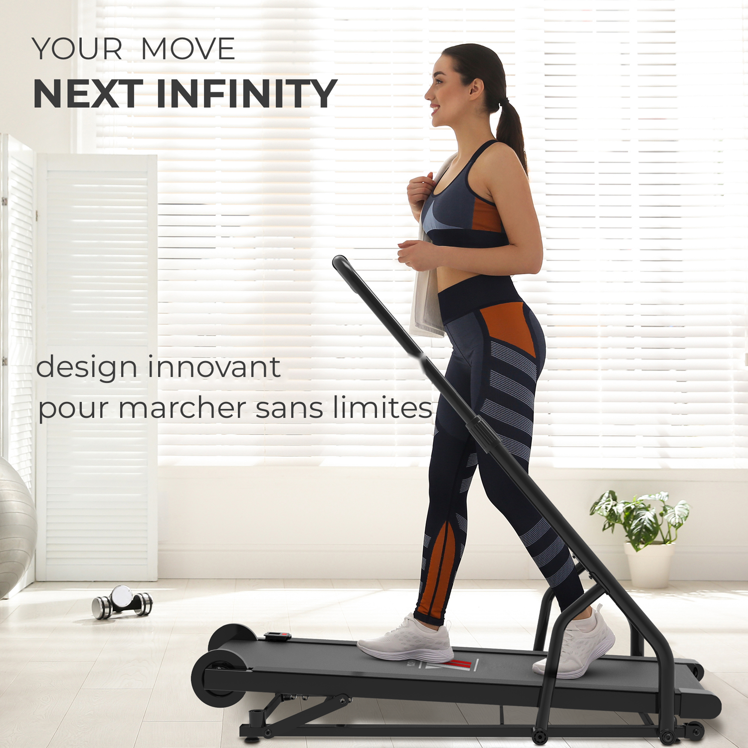 Tapis de course magnétique NEXT INFINITY : design innovant pour marcher sans limites
